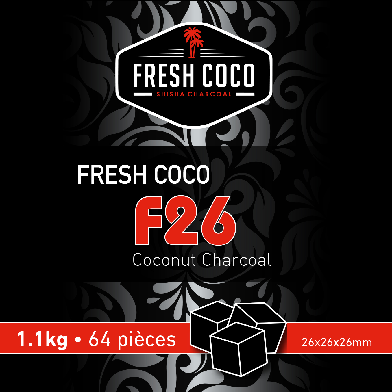 Pack Charbons FreshCoco Supreme XL - Lot de 3 - L'As des Chichas